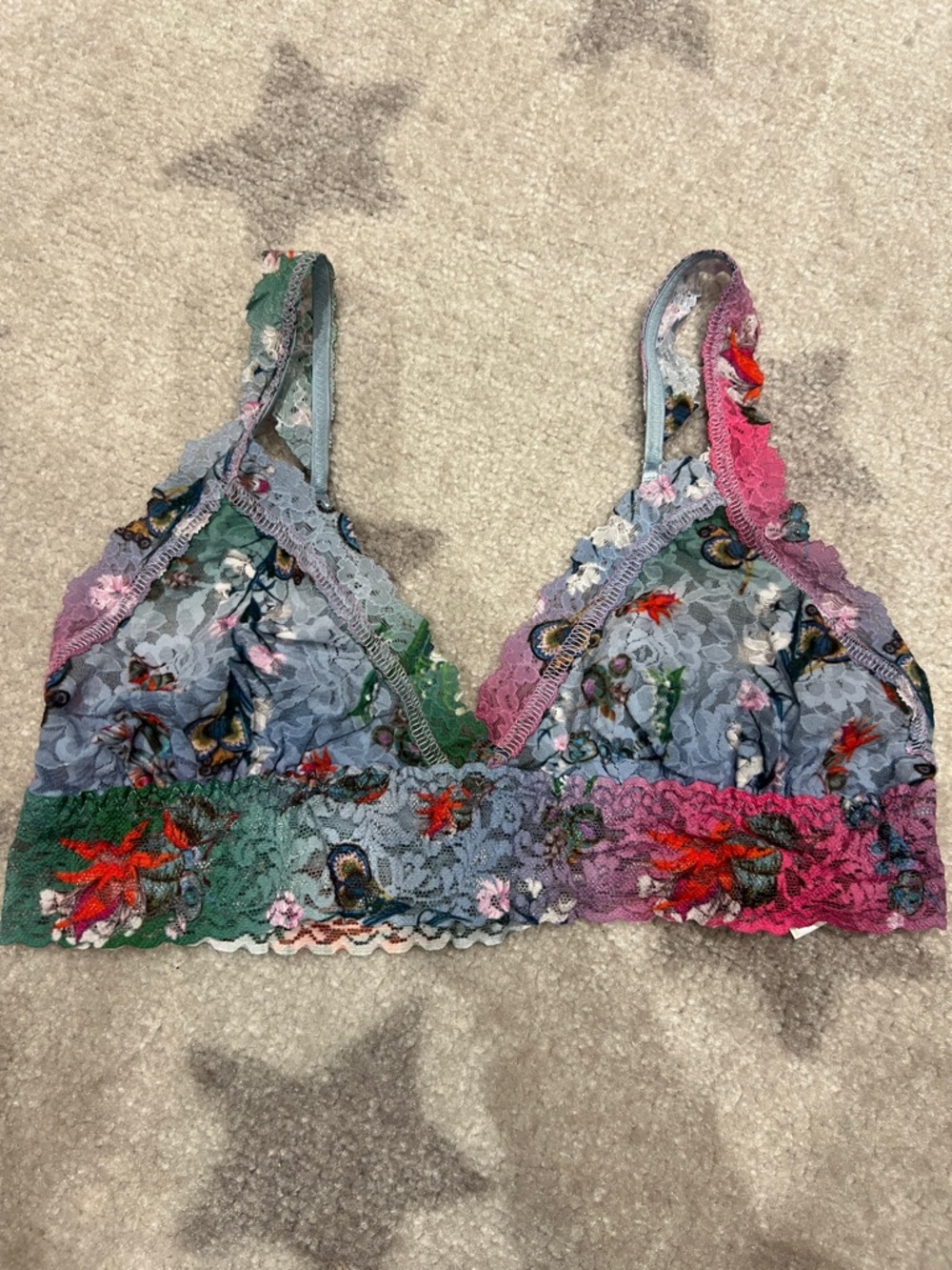 Hanky Panky x Cynthia Rowley Lace Floral Bralette